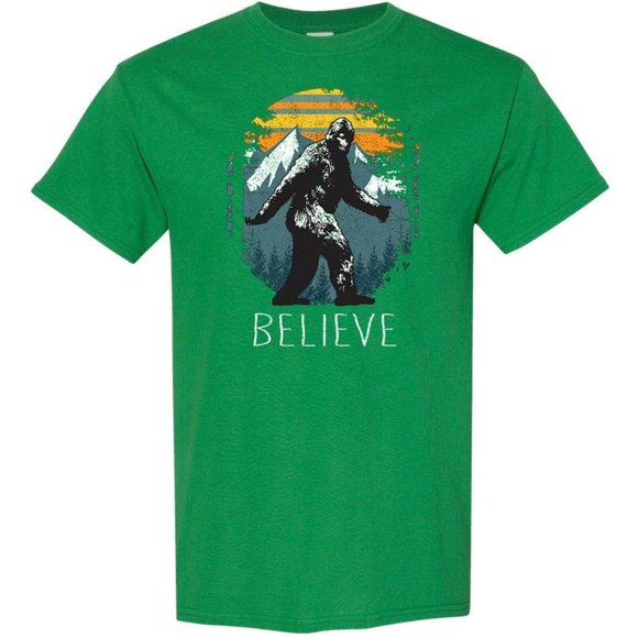 Sasquatch Believe Mountains Bigfoot Short Sleeve - Picture 7 of 10